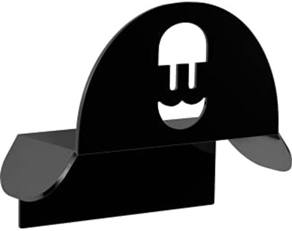 Wandbeugel voor laadkabel zwart