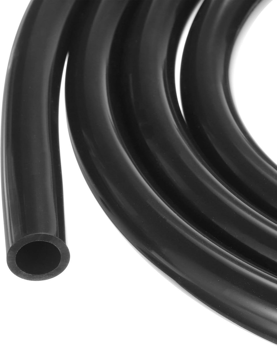 1 m (3ft) siliconen slang 16 mm ID 22,2 mm OD zwart industrieel plastic buizenstelsel pure siliconen slangen voor pomp sifoning afvoer irrigatie brouwen, 5/8 "x 7/8"