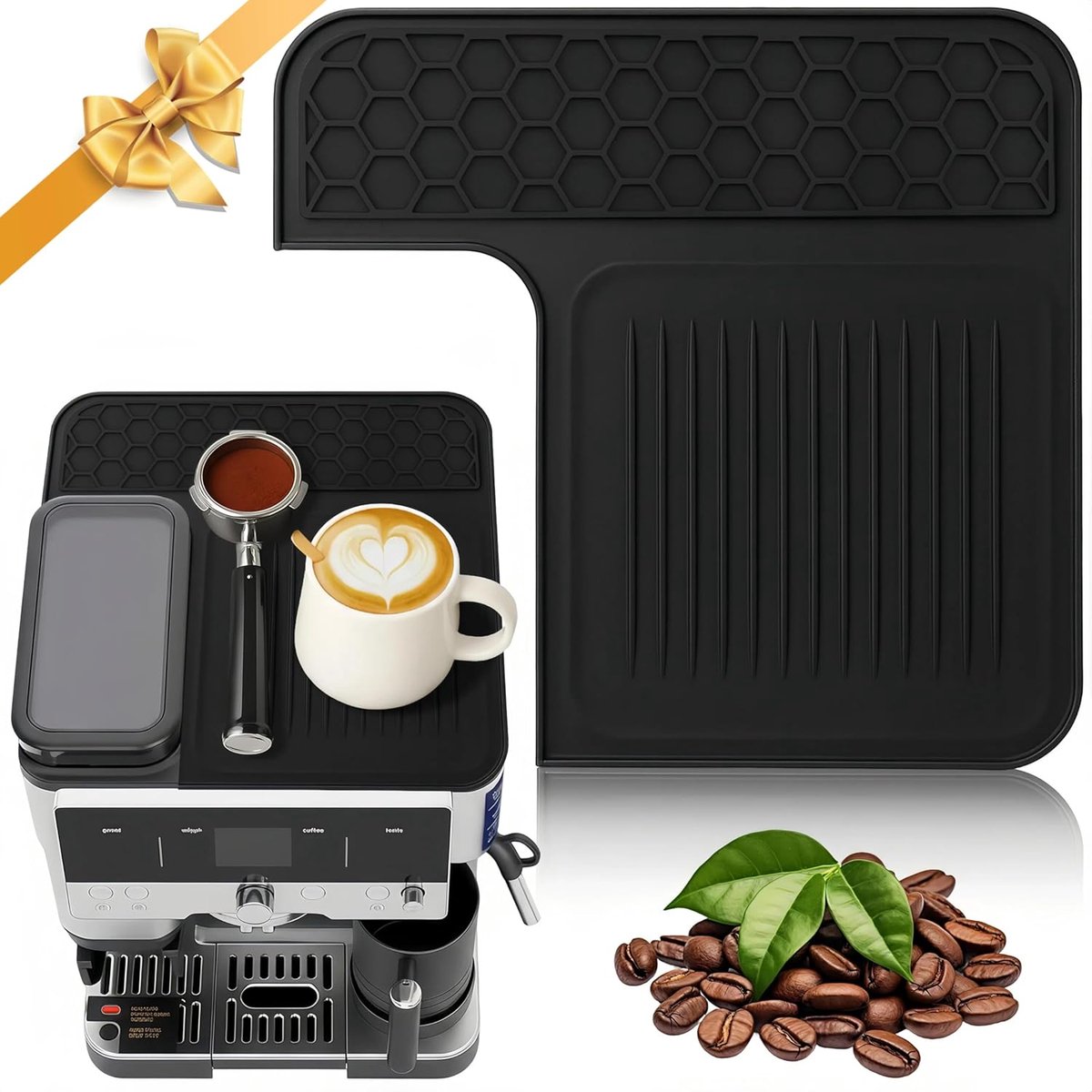 Bovenmat voor Ninja Luxe Cafe Premier ES601EU, beschermt het oppervlak, krasbestendig, gemakkelijk te reinigen, waterdicht, hittebestendig, antislip siliconen mat voor Ninja Luxe Cafe koffiemachine