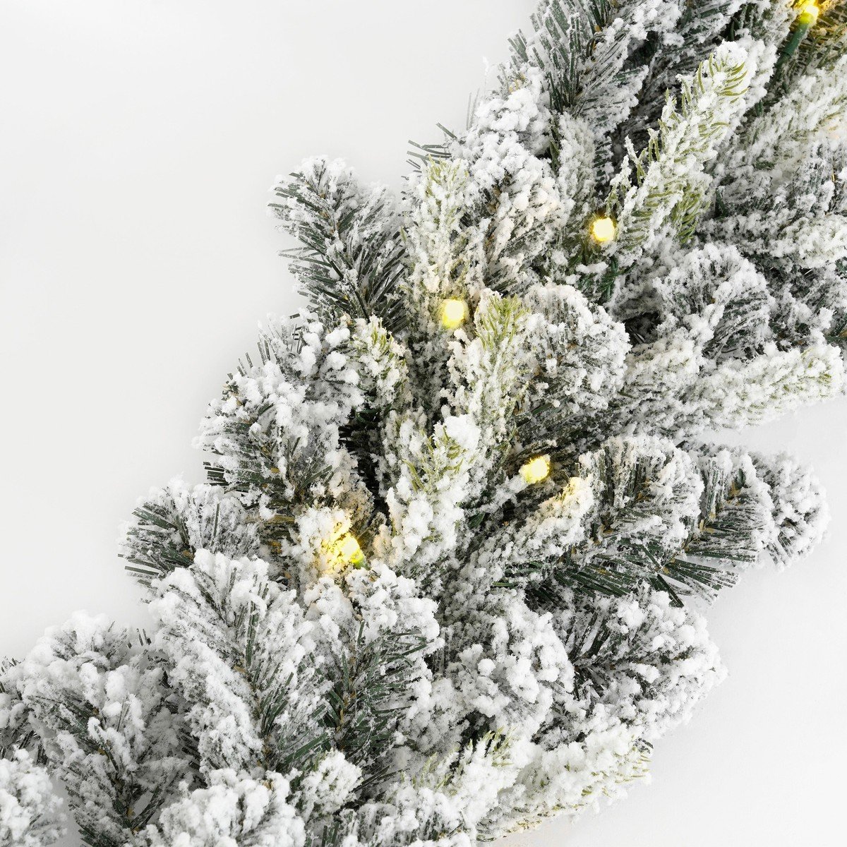 Black Box Trees Glendon Guirlande met Verlichting - Kerstguirlande met Sneeuw L270 cm - Kerst Decoratie met Lampjes - Frosted – foto 2
