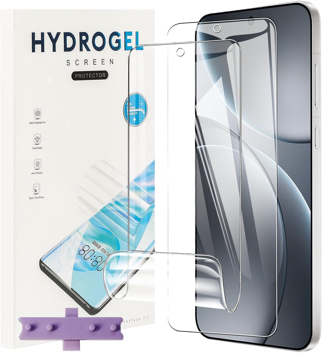 2 stuks displaybeschermfolie voor Oppo Find X9 Pro, HD, transparant, zacht, TPU, flexibel, hoge gevoeligheid, zelfherstellend, luchtbelvrij, krasbestendig, displaybeschermfolie