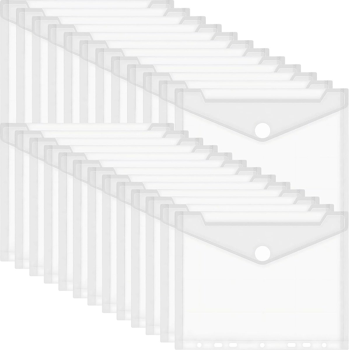 25 stuks Documentenmap A5 Inbindbaar, Verzamelmap A5, A5 Foliehoezen, A5 Documententas, A5 Documentenhoezen, A5 Opbergmap, A5 Archiefmap, A5 Insteekhoezen