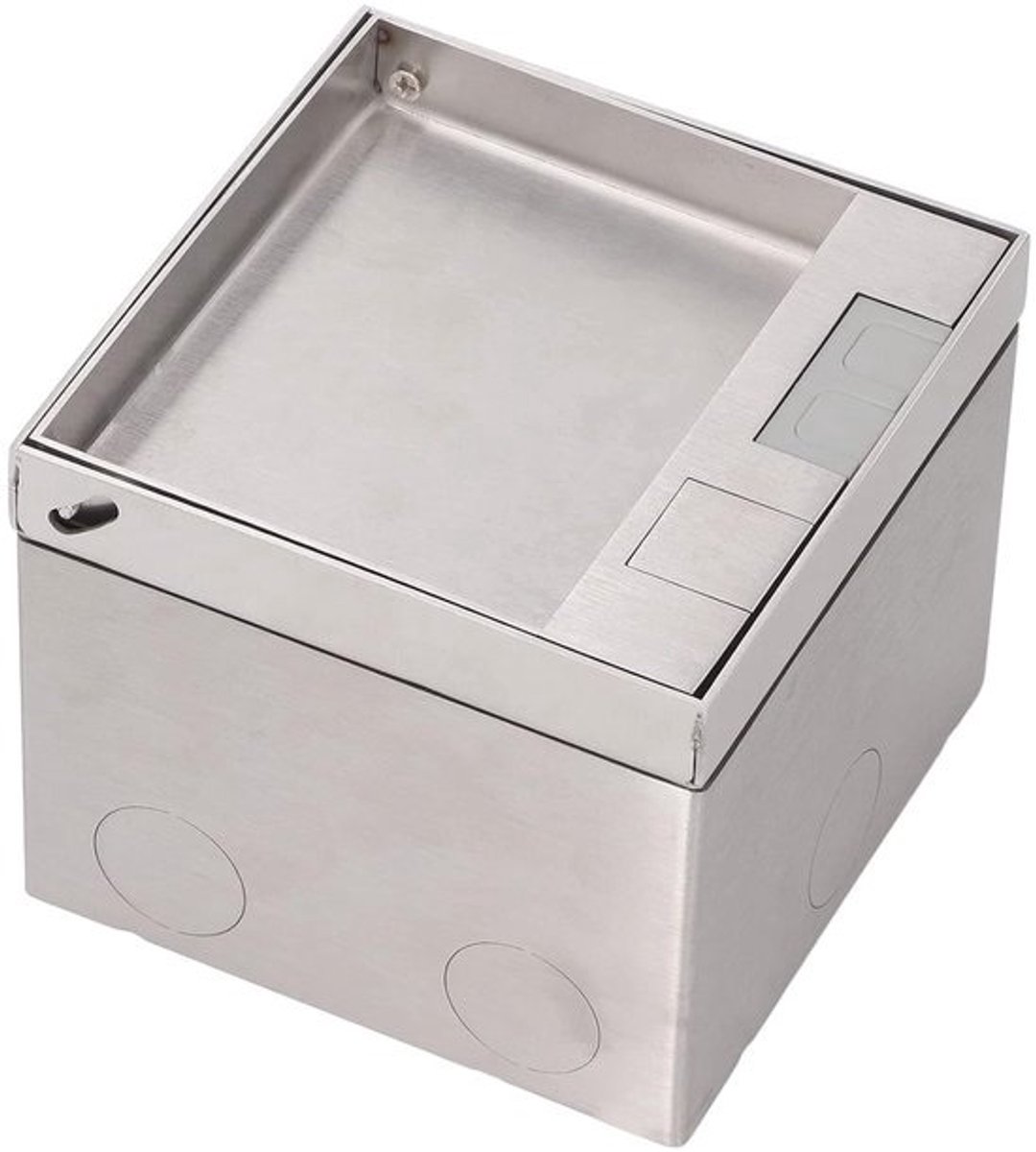 Inbouwvloerdoos met netwerkaansluiting en 16 Amp-stopcontact - Voor keuken en kantoor