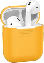 Siliconen Bescherm Hoesje Cover Hoes voor Apple AirPods 1 Case Oranje