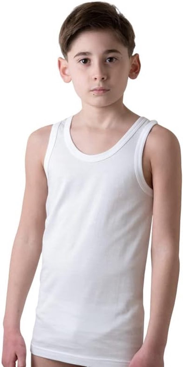 Abeille Roeitshirt voor kinderen, van puur katoen, 3 tot 14 jaar, gefabriceerd in Italië (verpakking met 3 stuks) - - XX-Small