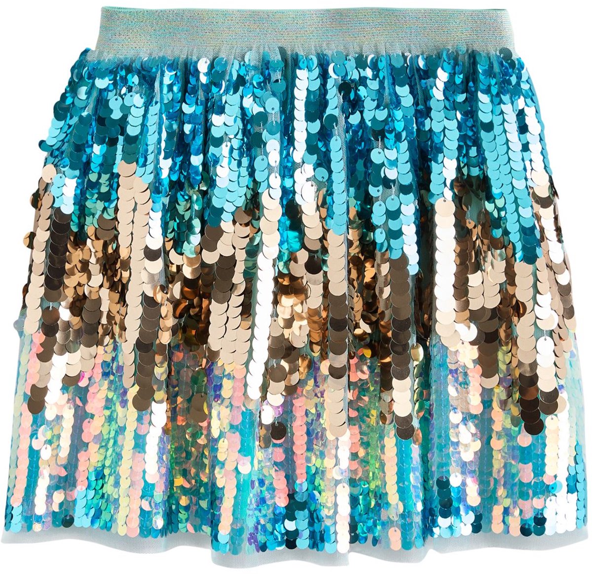 Next - Meisjes - Skirt met elastische taille - Blauw