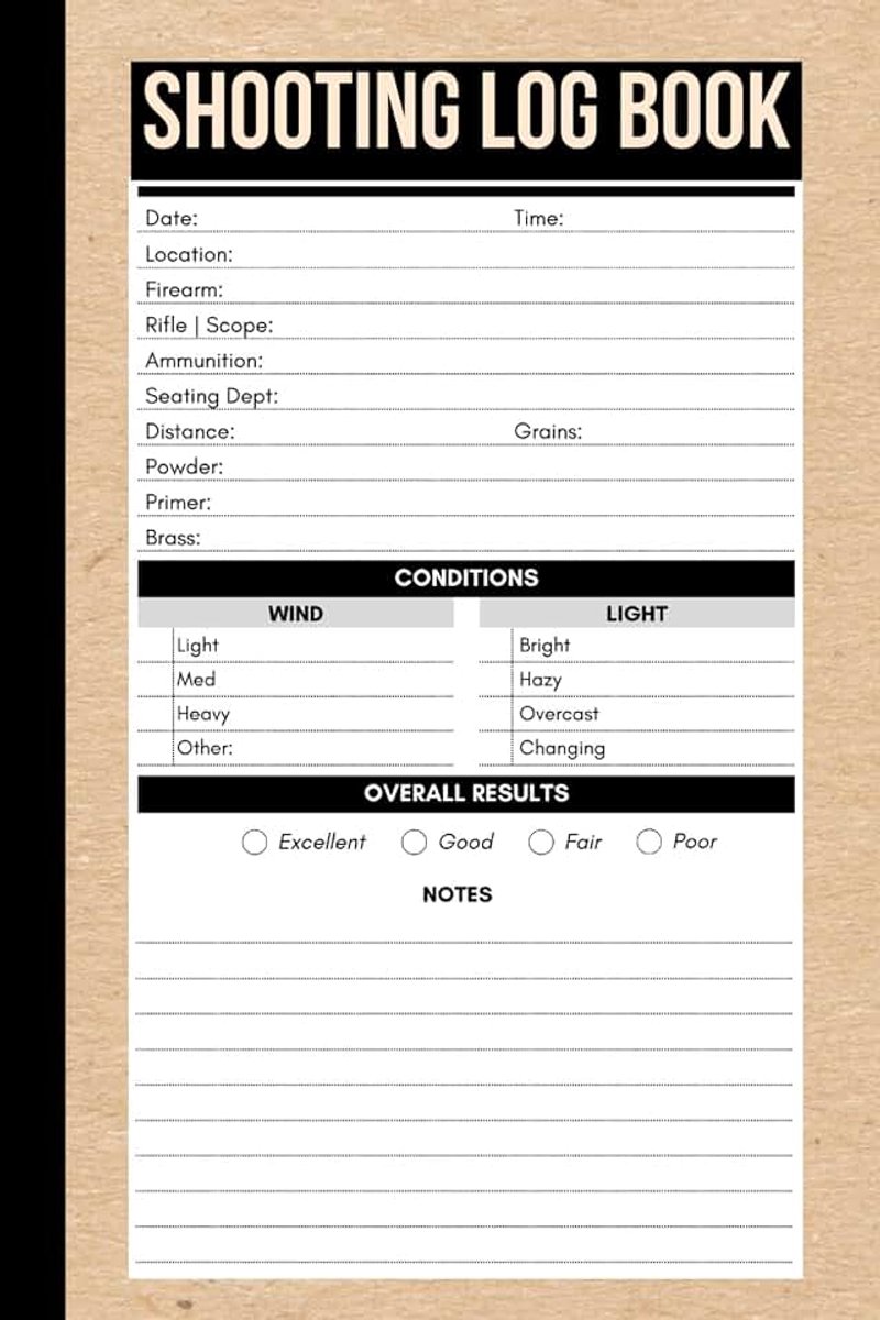 Shooting Log Book