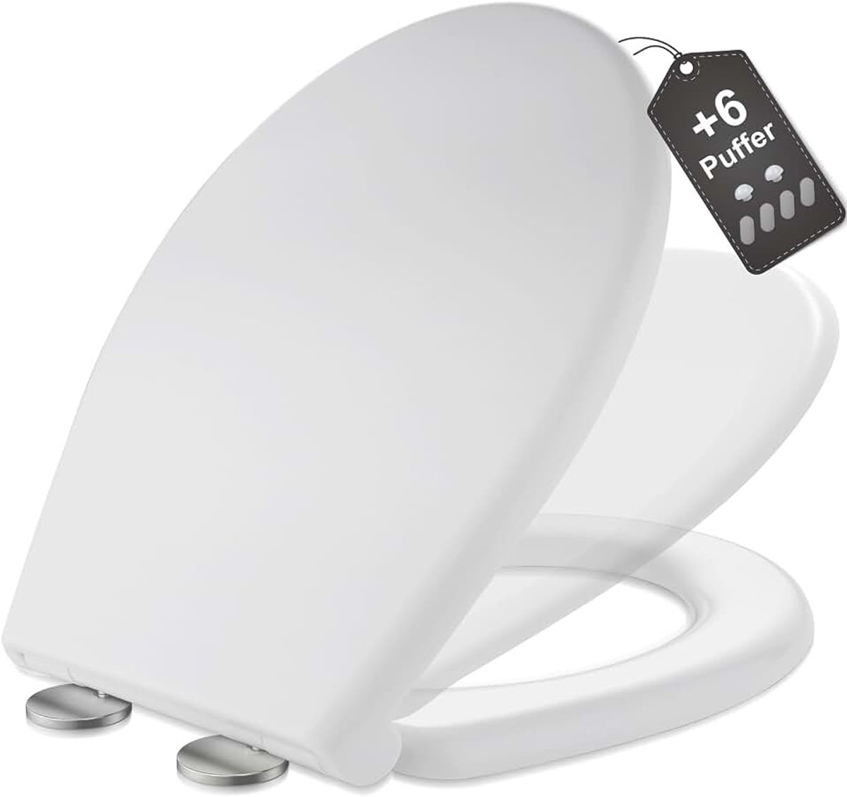 Softclosemechanisme, witte wc-bril, softclose, softclose-mechanisme, O-vormige toiletbril, wc-deksel, toiletbril, gezinnen, eenvoudige montage