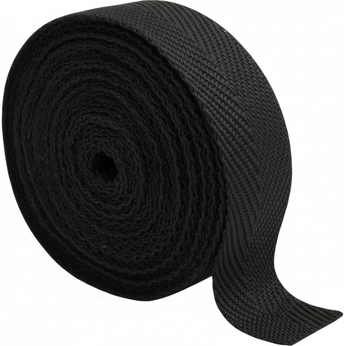 Gordelband voor rugzakken, 5 meter, bagageriem (zwart, 20 mm)