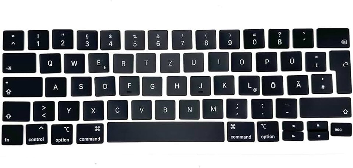 Keycaps Keycaps, Volledige Set Vervanging Keycaps GR DE Germany Duitse QWERTZ Compatibel voor MacBook Pro Model A2289 A2141