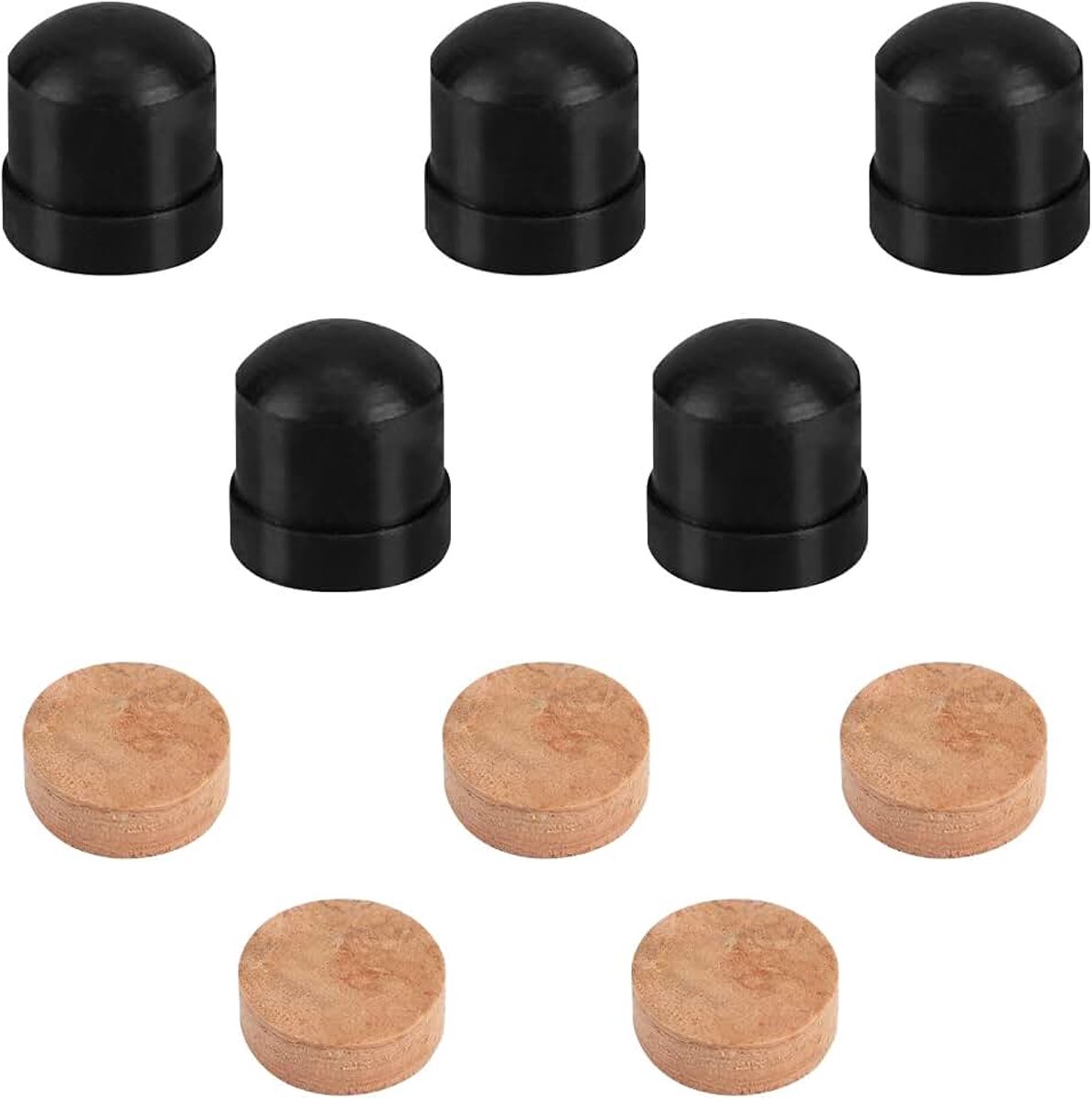 Trombone Kurk Pads & 5st Slide Rubberen Eindbumpers, Duurzame Trombone Spit Ventiel Kurk en Slide Rubberen Eindtip Bumper voor Muziekinstrument Accessoires
