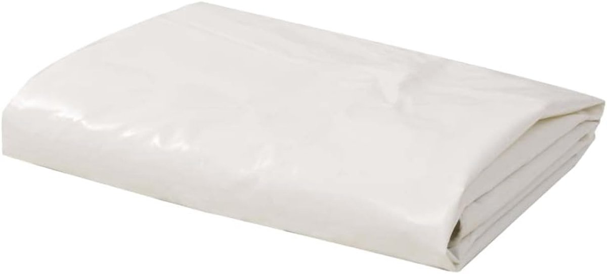 Dekzeil dekzeil Camping Placemat met metalen ogen op alle hoeken en randen, 650 g/m², scheurvast en waterafstotend, 2,5 x 3,5 m (B x L), wit