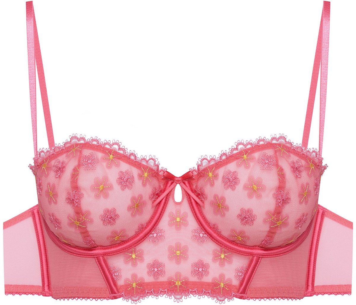 ESOTIQ Bloomy - Zachte beha - Intensief roze