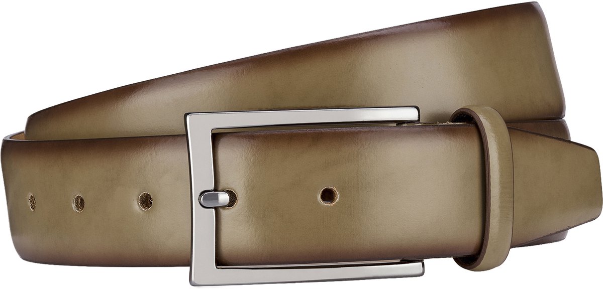 LINDENMANN leren heren riem - steen