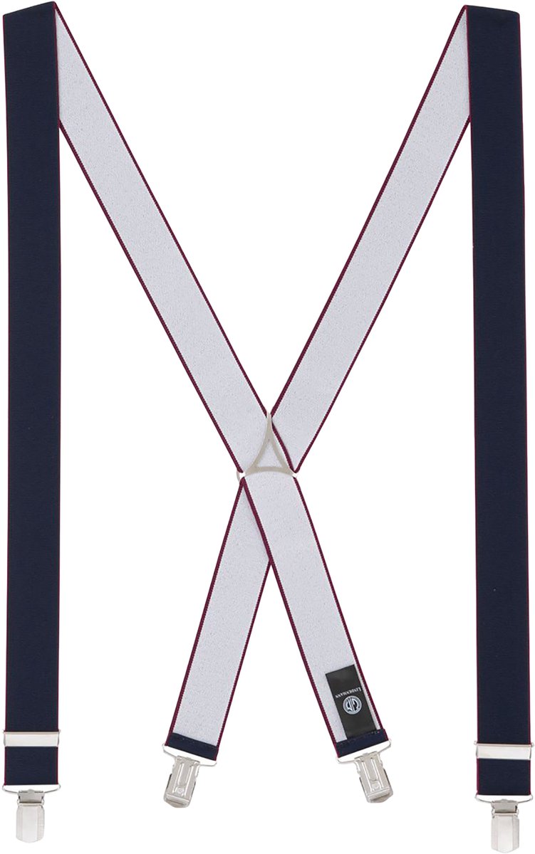 LINDENMANN heren bretels X-vorm - marine