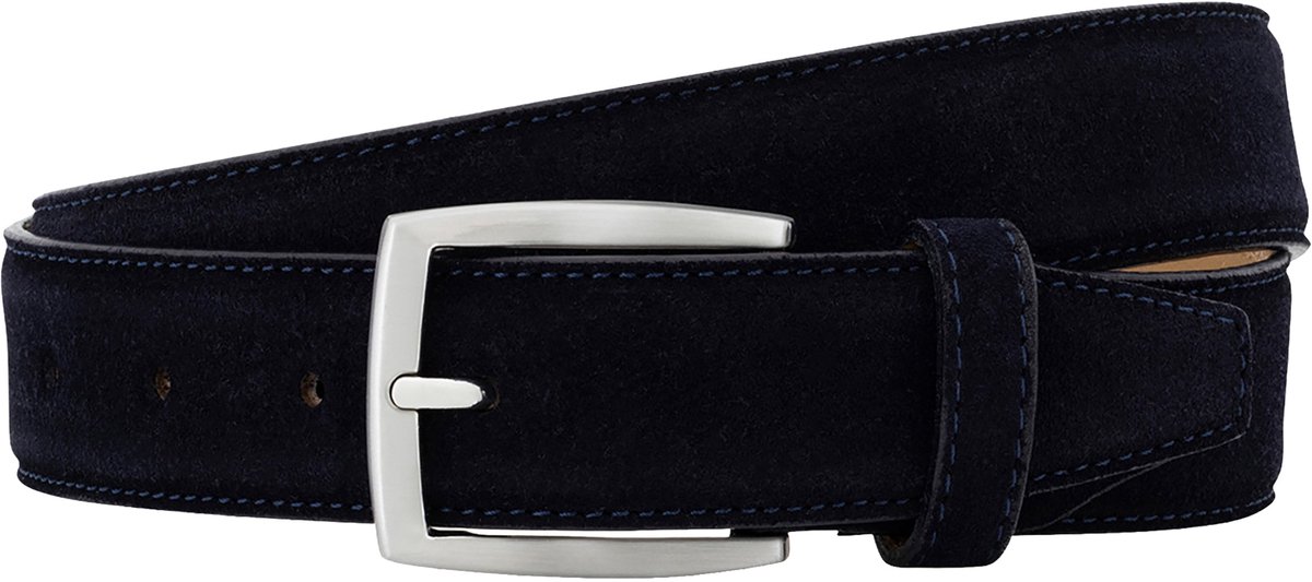 LINDENMANN leren heren riem - blauw