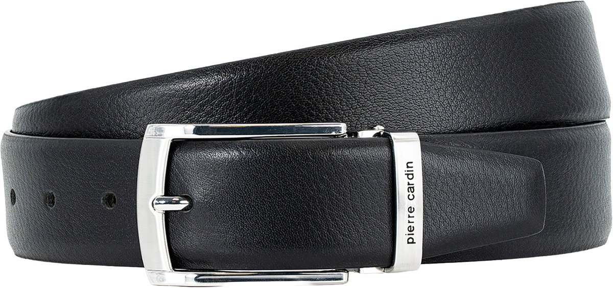 PIERRE CARDIN leren heren riem - zwart