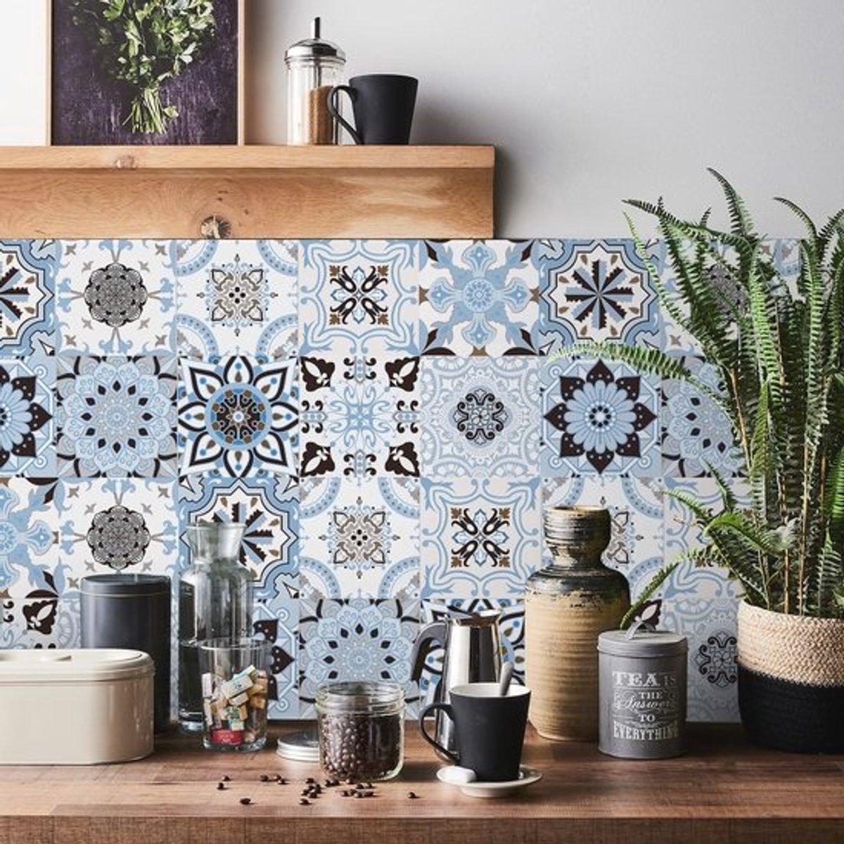 Mozaïek Tegelstickers 24 Stuks - Waterdichte Zelfklevende Muurstickers voor Keuken en Badkamer