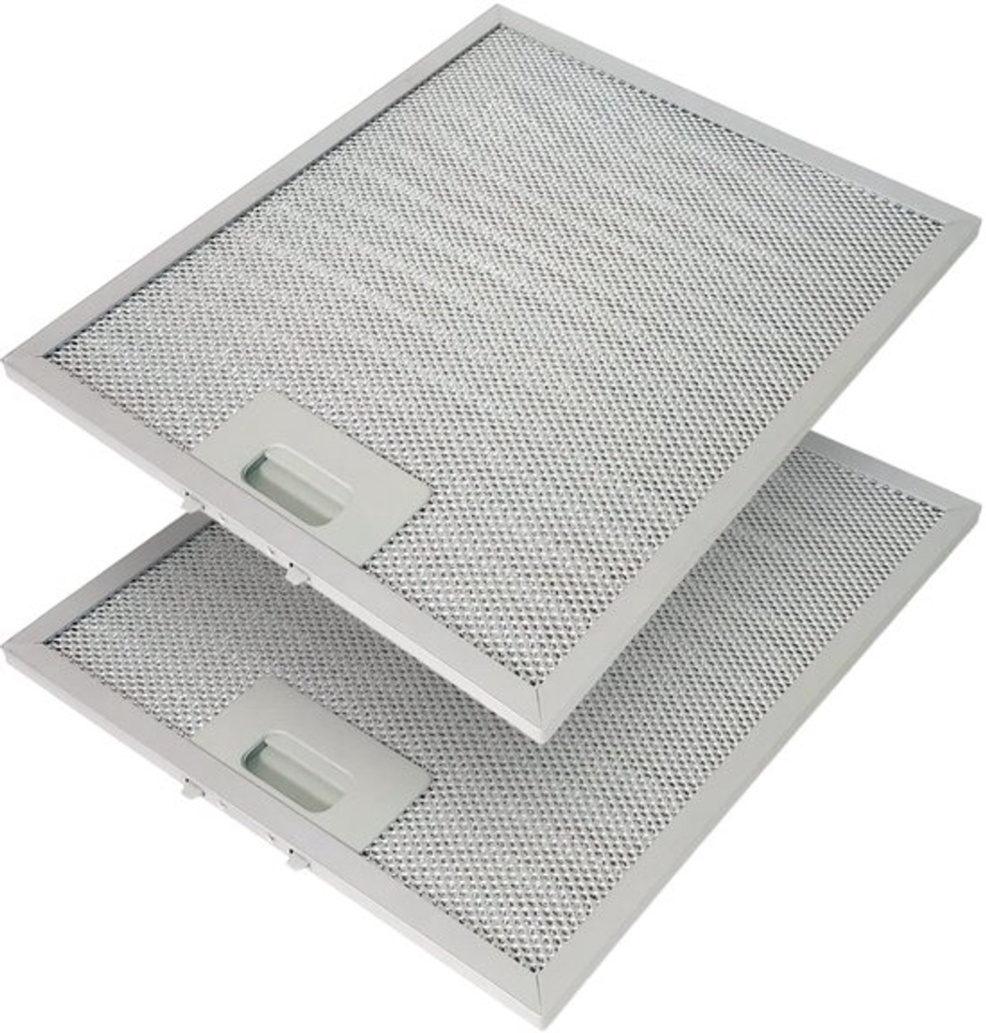 Metalen vetfilter voor afzuigkappen, 300 x 250 mm (2 stuks), aluminium HVAC-luchtfilter, compatibel met alle gangbare keukenafzuigkappen