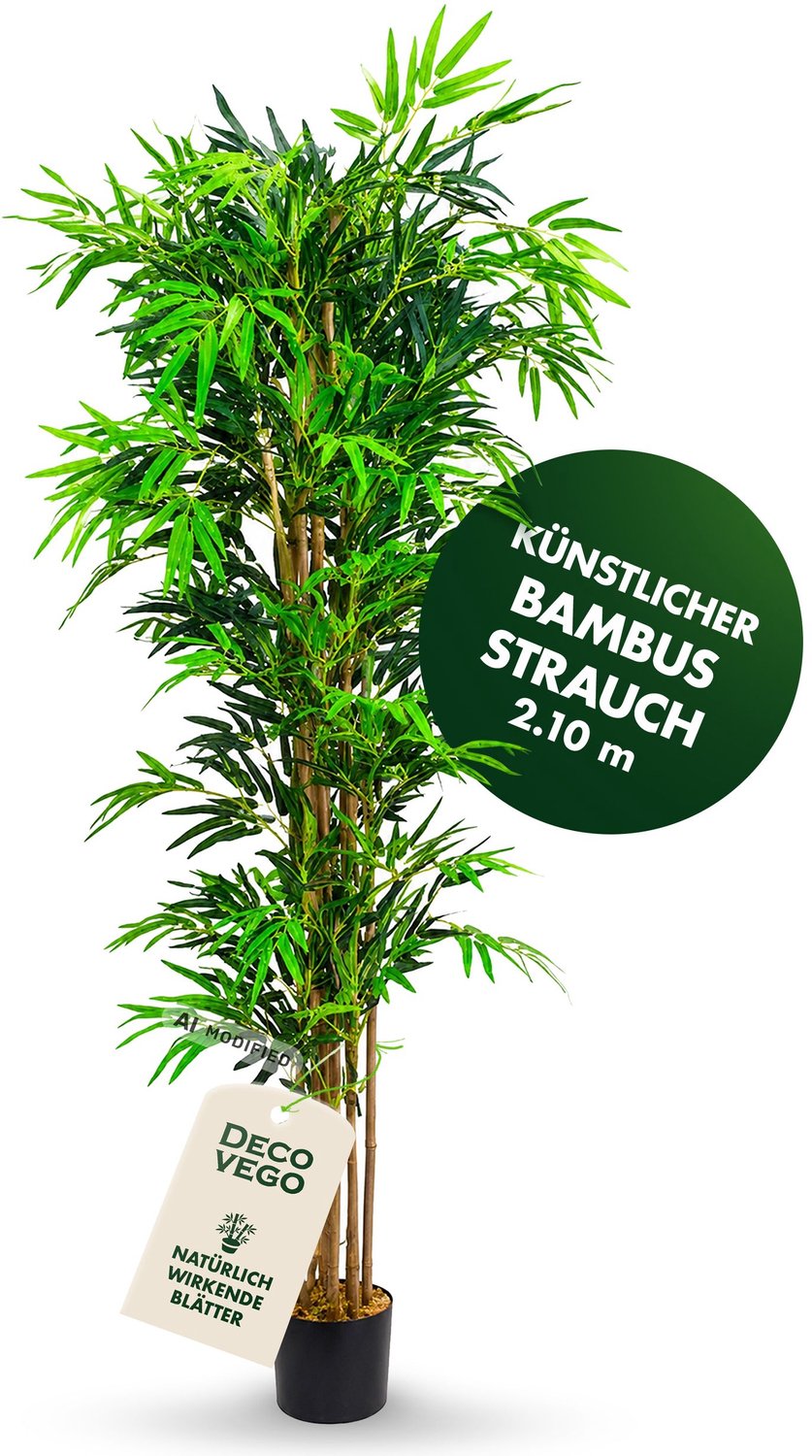 Decovego Valse Kunstmatige Plant Bamboe Decoratie Plant Echt Hout 213cm DECOVEGO