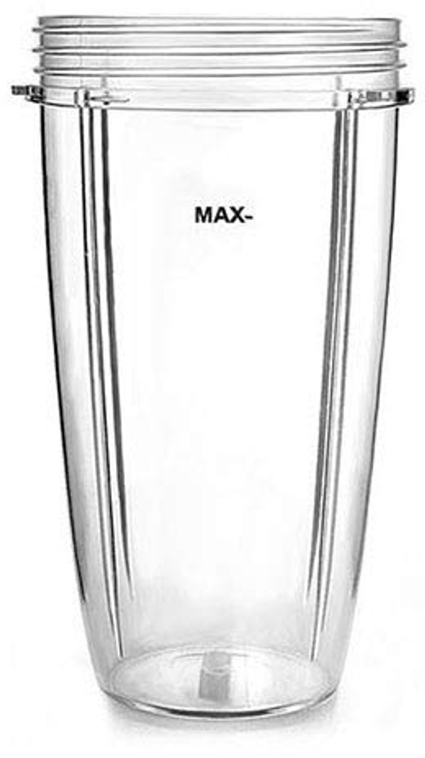 Mixerbeker - Set van 2 stuks - Geschikt voor 600W en 900W blenders - 32 OZ - Transparant — afbeelding 3