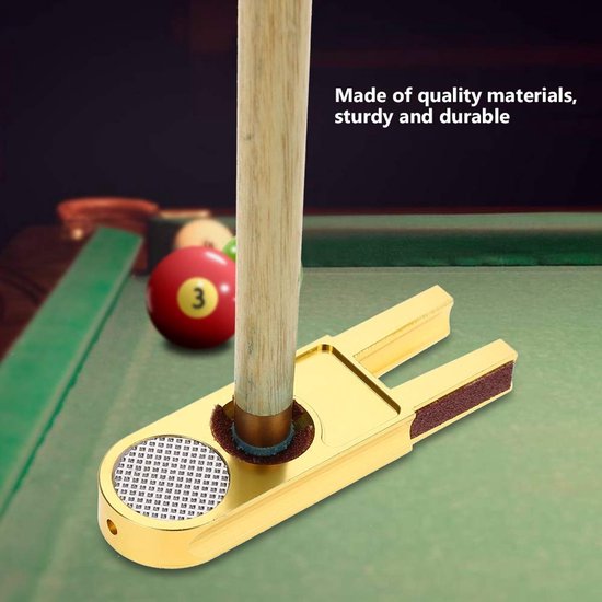 Billiard Cue Tip Trimmer - Multifunctionele Tool - Staal - Cue Tip Shaper - Geschikt voor Billiard, Snooker en Pool - Compact en Duurzaam — afbeelding 3
