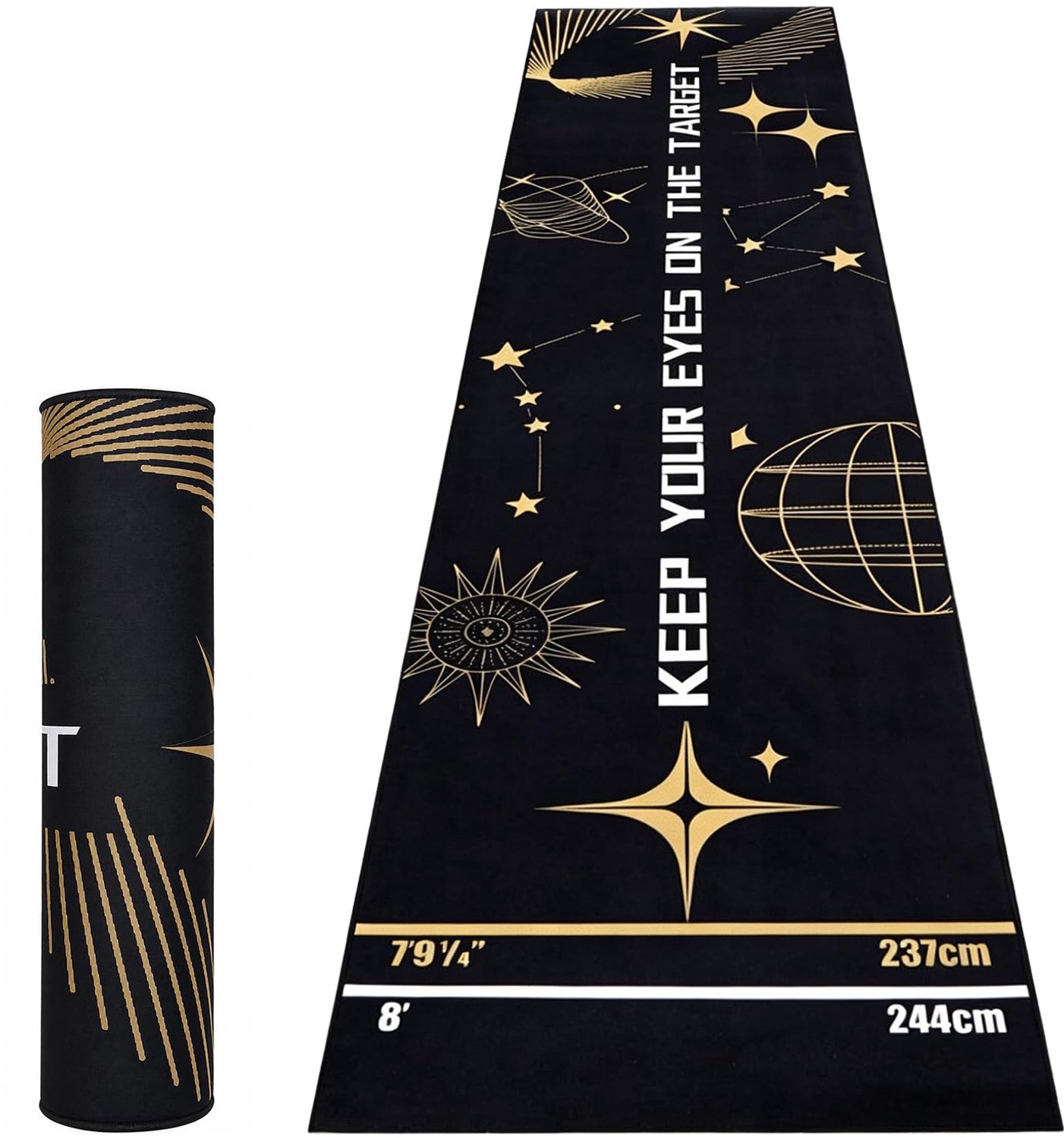 Professionele Dartmat met Werplijn voor Stalen Darts