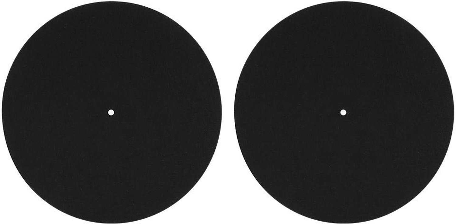 Platenspeler Mat Antislip - 2 Stuks - Schokbestendig - Vilt - 300 mm Diameter - Duurzaam en Antistatisch - Platenmat