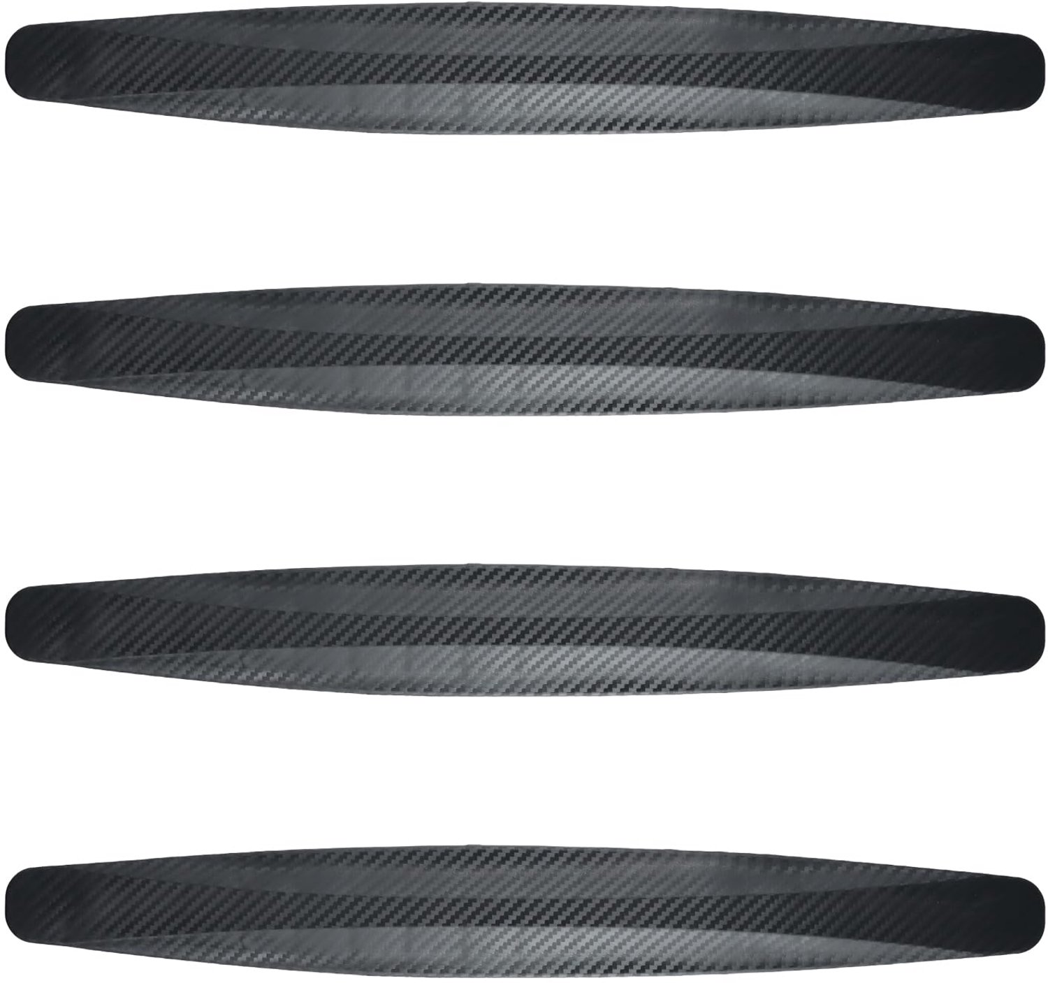 Set van 4 Zelfklevende Bumperbeschermers - Carbon Fiber