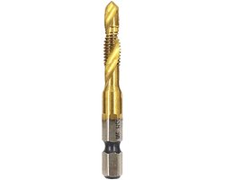 Combinatietap en Boor HSS Metrisch Met Titanium Coating