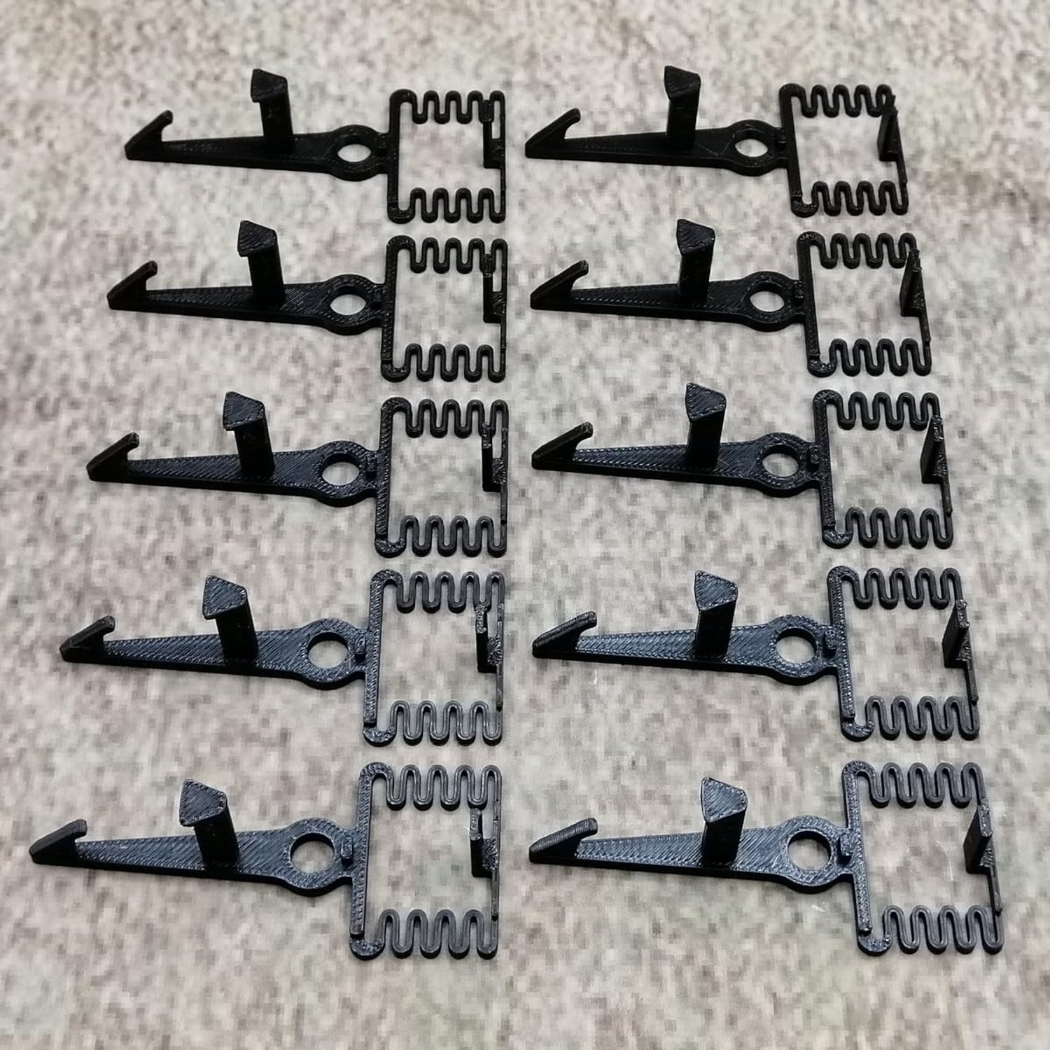 Koppeling Veer - Set van 10 - Zwart