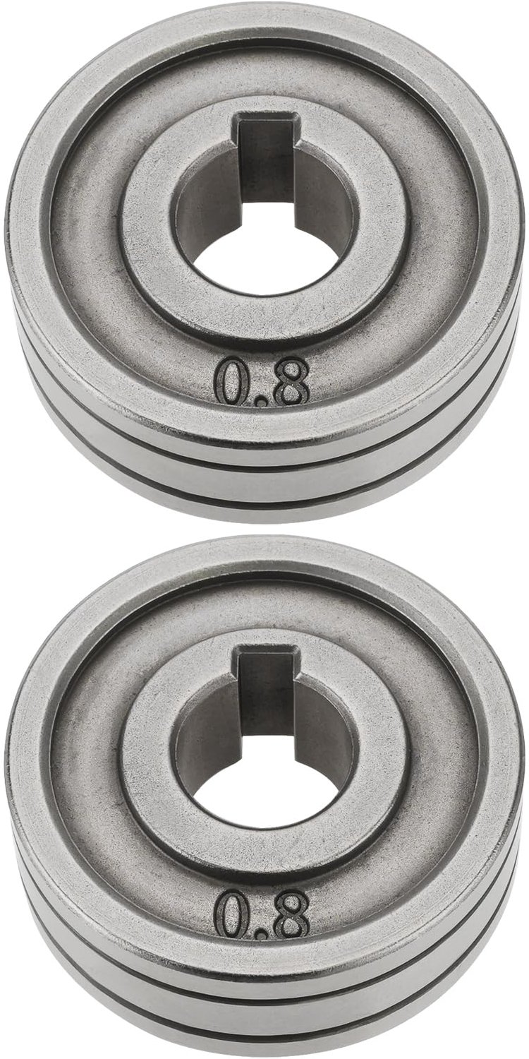 Aandrijfrollen 30 mm - 2 Stuks - V-groef 0,8 mm/1,0 mm - Staal - Compatibel met MIG/MAG - Soepele toevoer - Voerrol