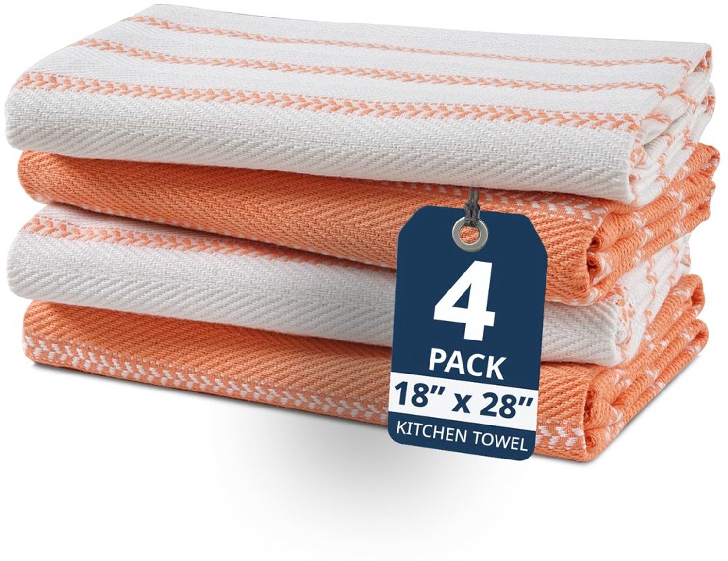 Keukenhanddoekenset - Premium Katoenen Handdoeken (Set van 4, 45,7 x 71 cm)