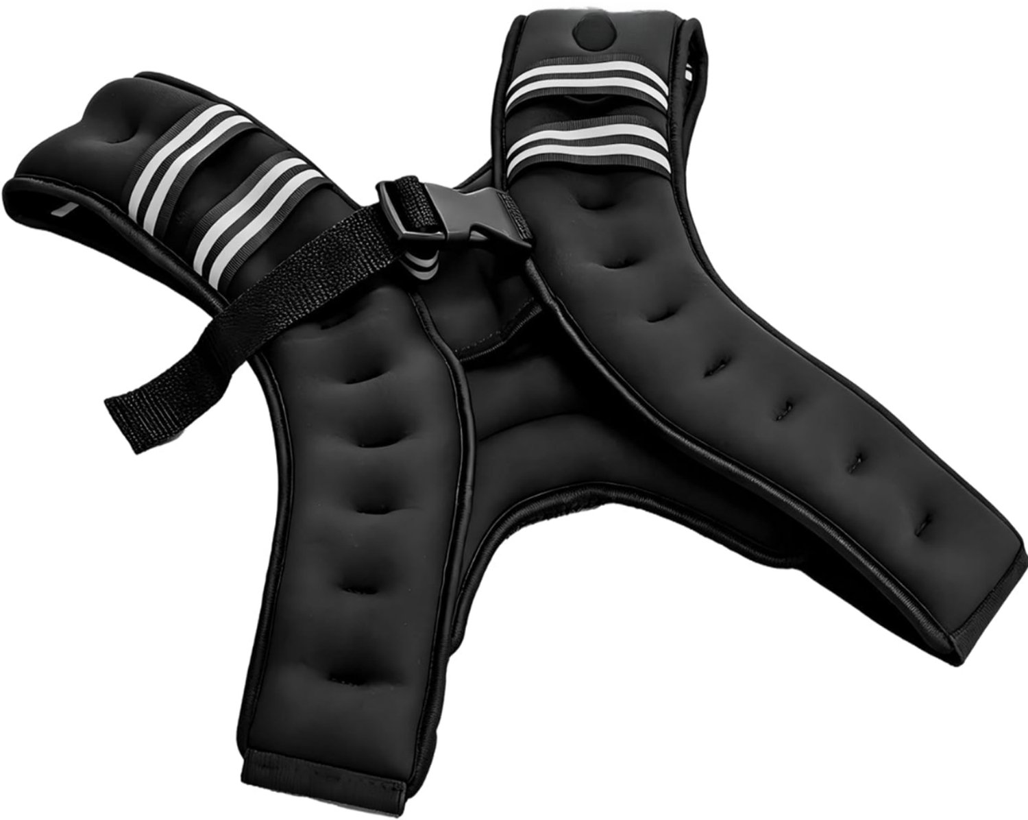 Levo® Gewichtsvest 10kg Verstelbaar - Krachttraining - Zwart- 33 cm x 21 cm x 6 cm