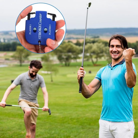 Golf Slagentellers - Scoreteller Klikker - Golf Training - Dubbele Speler Teller - 2 Stuks - Blauw van GOLF — afbeelding 4