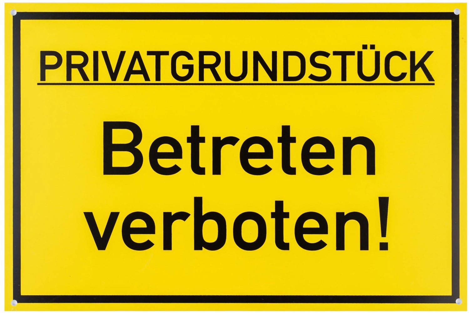 Verboden Toegang Bord - 30 x 20 cm - 2.7 mm PVC