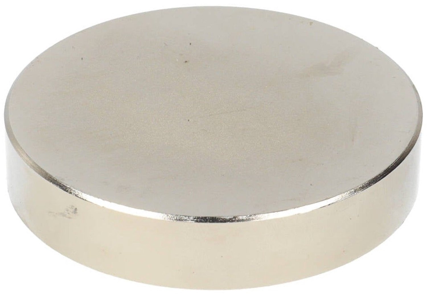 Neodymium Schijfmagneet Ø75 x 15 mm N48 NiCuNi