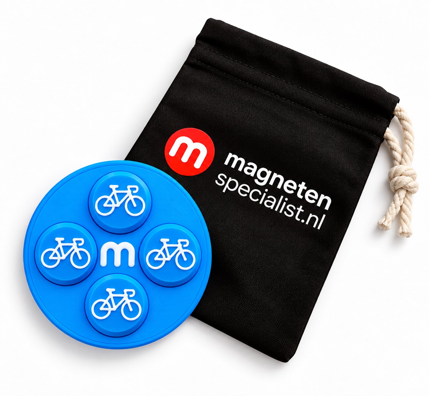 Startnummer Magneten Wielrennen – Lichtblauw – Set van 8