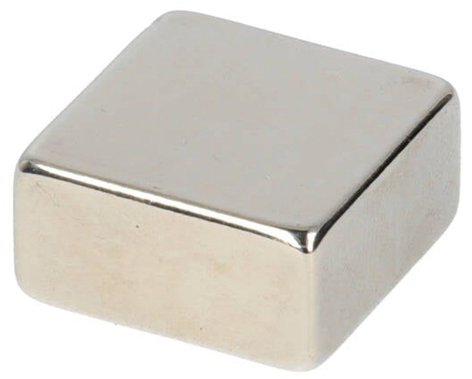 Neodymium Blokmagneet 20 x 20 x 10 mm N48 NiCuNi – 3 stuks