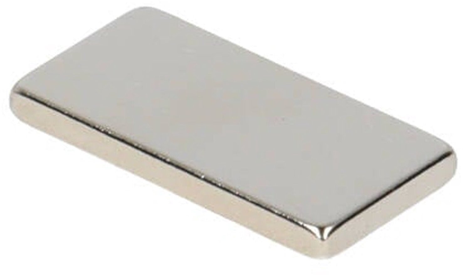 Neodymium Blokmagneet 20 x 10 x 2 mm N45 NiCuNi – 12 stuks