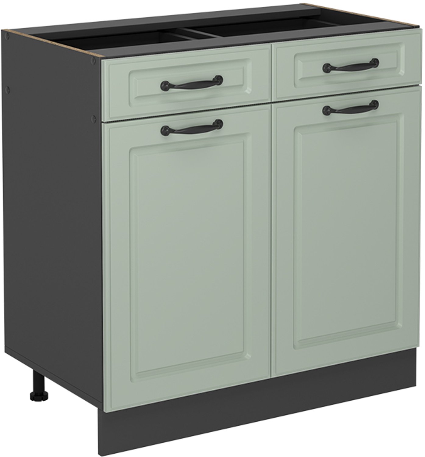 Vicco Keukenonderkast R-Line, Mint landelijk/Antraciet, 80 cm zonder werkblad
