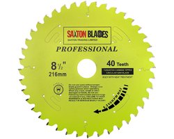 Saxton Cirkelzaagblad 216mm 40T TCT - Precisie & Duurzaamheid