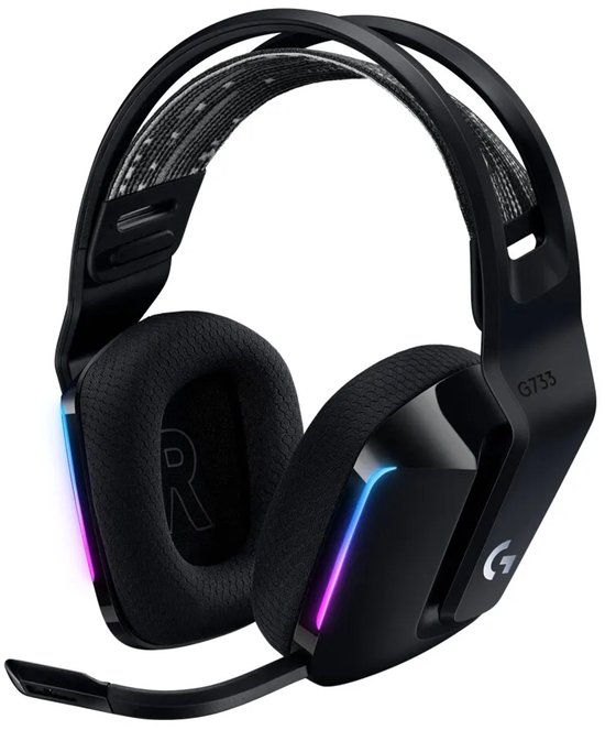 Logitech G G733 LIGHTSPEED Wireless RGB Gaming Headset - BLACK - EMEA