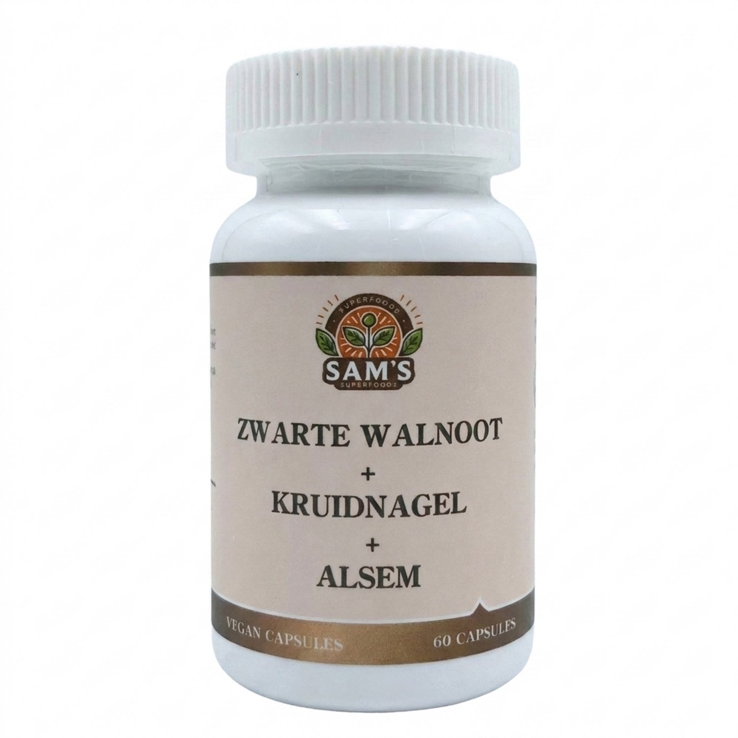 Sam's Superfoods - Zwarte Walnoot – Alsem – Kruidnagel Capsules - 60 stuks