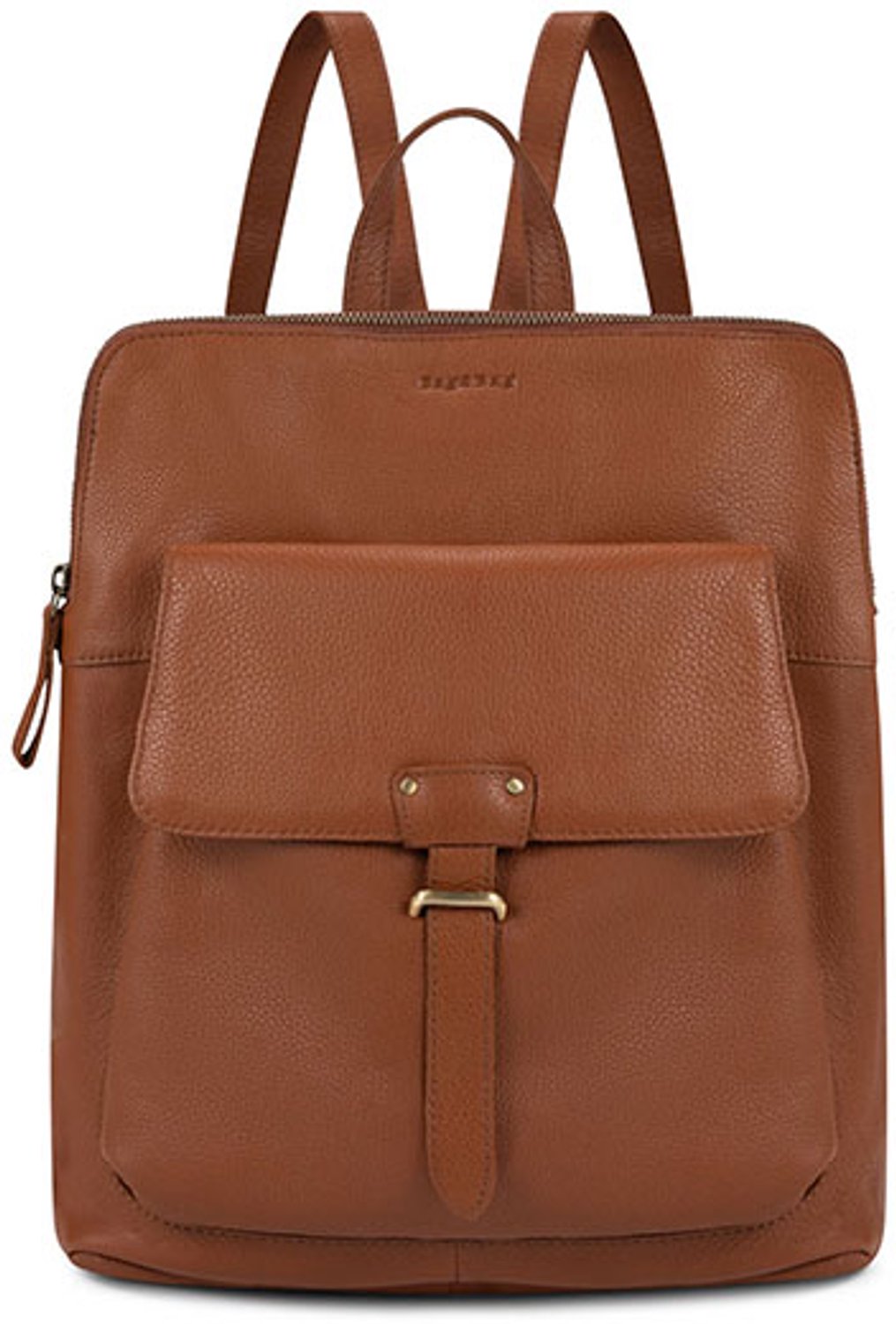 Bag2Bag Elegante Leren Rugzak Civita Tan/Cognac