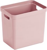 Sunware Sigma Home opbergbox 25L – 35x24,6x36,3 cm – Roze – BPA-vrij plastic, stapelbaar (deksel apart verkrijgbaar) – stijlvolle opbergmand voor kinderkamer & woonkamer