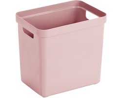 Sunware Sigma Home opbergbox 25L – 35x24,6x36,3 cm – Roze – BPA-vrij plastic, stapelbaar (deksel apart verkrijgbaar) – stijlvolle opbergmand voor kinderkamer & woonkamer