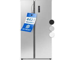 Bomann SBS 7344 - Amerikaanse Koelkast - Side-by-Side - 442 Liter - Total No Frost - Inox Look