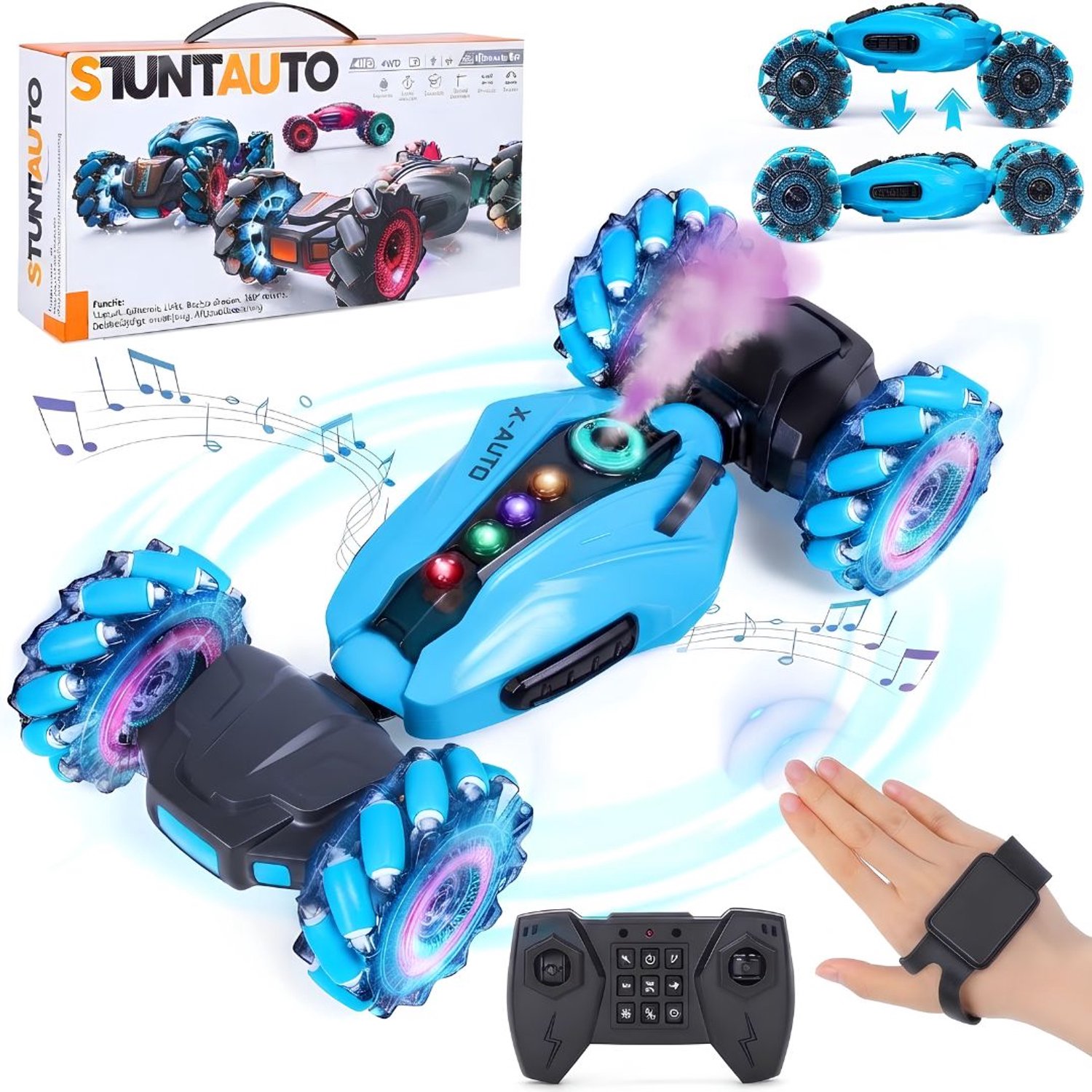 KLS® RC Auto - Bestuurbare Auto - Afstandbestuurbaar Race Drift Car - Blauw - 34cm x 18cm x 9cm