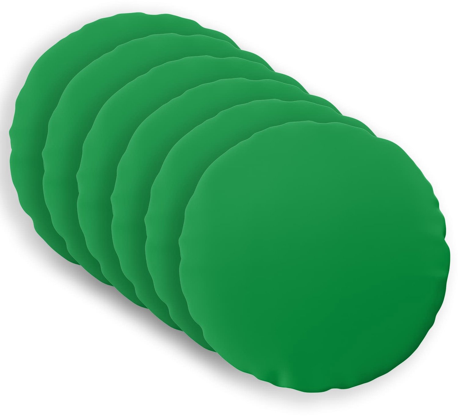 vidaXL Dekenkussen - 6 - st - HEERLEN - Groen - Diam. - 30 - cm - Polyester